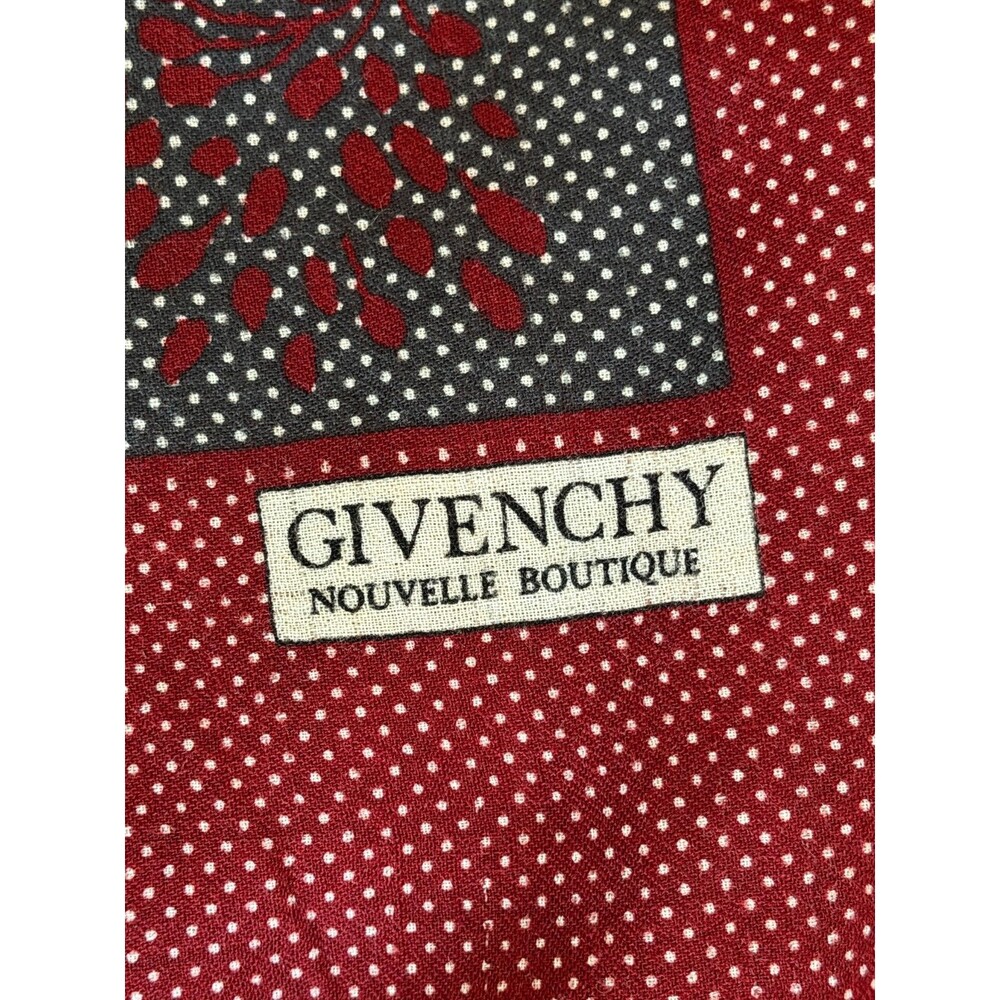 Givenchy Vintage 70's Wool Shawl Scarf 52x52 - Picture 2 of 10